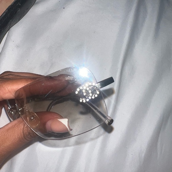 Authentic Chanel Rimless Sunglasses - Picture 3 of 7